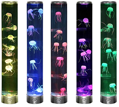 Lightahead LED Jellyfish Aqua Mood Lamp with 5 Color Changing Light Effects. The Ultimate Extra Large Synthetic Jelly Fish Tank Aquarium Mood Lamp for Ages 15 and Above. Ideal Gift (Extra Large) - size: Extra Large (32 Inches Tall)