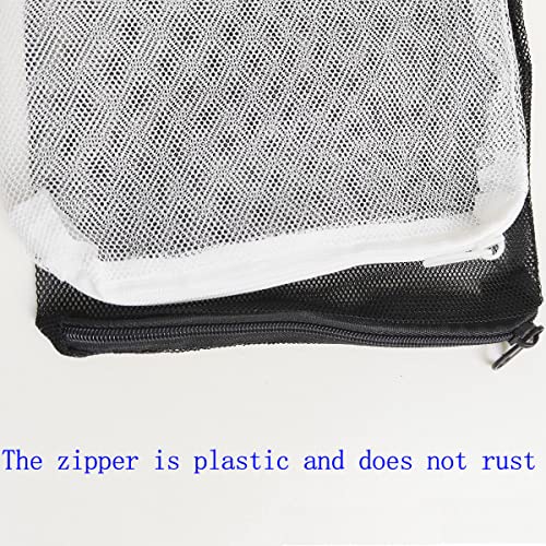 10 Pcs Tanks Filter Media Bags, Aquarium Bag, Fish Tank Mesh with Zipper Reusable Bags.for Activated Carbon, Ceramic Rings, etc