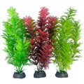 Silk Aquarium Plants, Artificial Fake Aquarium Plants Small Betta Fish Tank Plants Plastic Realistic Decorations Set 3PCS (Style C) - size: Style C