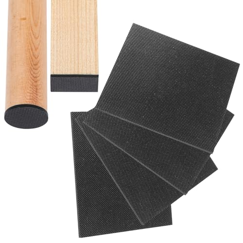 CHUNZEXI Non Slip Furniture Pads, Self Adhesive Rubber Pads with Anti Skid Stickers, Cuttable Rubber Sheet for Furniture and Appliances (4” × 6”) - size: 6x4 inch 4 Rectangular