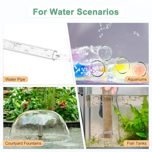 M METERXITY 4-Pack Clear Rigid Acrylic Pipe, 3mm[0.12"] ID x 5mm[0.2"] OD Plastic Round Tube for Water Cooling System/Lamps/Fountains/Aquariums/Display Stand, Acrylic Tubing [305mm/12IN] - size: 3mm ID x 5mm OD