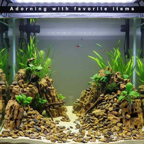 Crystal Chips Stone-Aquarium Rocks Decor,Fish Gravel,Tumbled Stone Chips for Aquascape Vase Filler,DIY Crafts,Indoor Plants - color: Brown