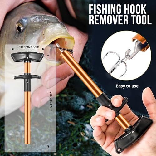 PLUSINNO Fishing Backpack with Floating Fishing Net, Tackle Boxes, Waterproof Sling Tackle Bag For Fish Gear With Rod Holder, Gifts for Men - color: Fishing Backpack With Fishing Net (Orange)