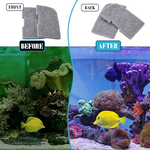 Threlaco 10 Pack Compatible with Fluval 307/407/306/406 Canister Filter, Nitrite Remover Pads, Aquarium Filter Replacement Pads for Fish Tank - color: 306/307/406/407 Nitrite Remover