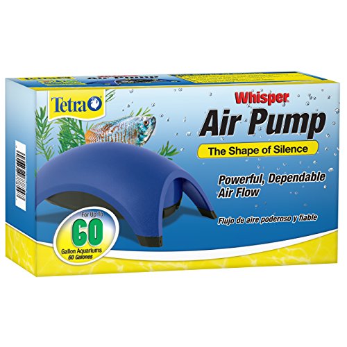 Tetra Whisper Air Pump 40 To 60 Gallons, For Aquariums, Powerful Airflow, Non-UL Listed,Blue - size: 40-60-gallon