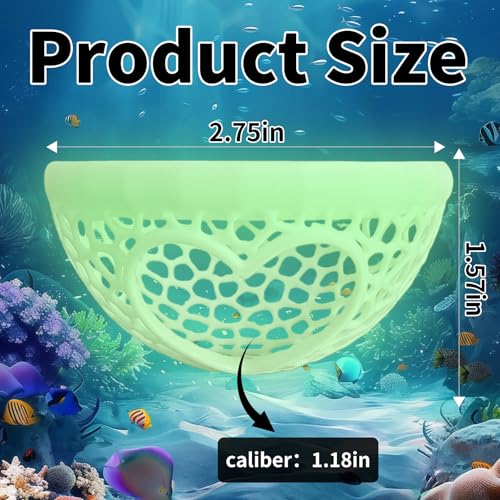 Floating Betta Hammock, Betta or Shrimp Feeder, Glow in The Dark 3D Printed Aquarium Decor, Feeding Ring & Safe Resting Spot for Betta, Shrimp & Small Fish