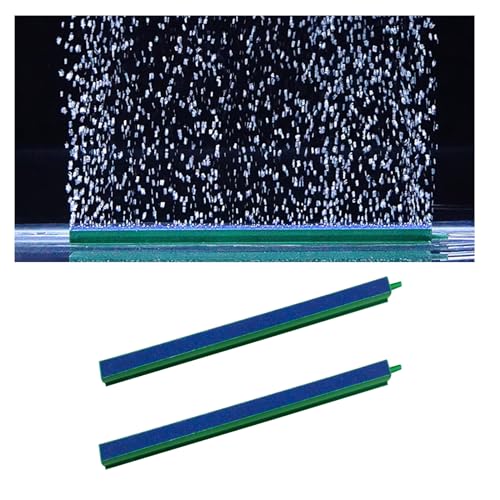 WishLotus Fish Tank Air Bubbler, 2 PCS Durable Long Strip Aquarium Bubbler Stone Bar 10 Inch Aquarium Air Stones Bubbler Wall Air Stone Tube for Fish Tank Air Pump Aquarium Accessories (A, 10 Inch) - size: 10 Inch