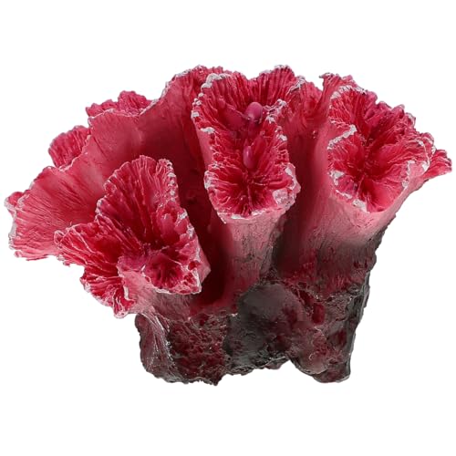 Toddmomy Aquarium Coral Reef Decor Artificial Coral Ornaments Fish Tank Decoration for Fresh and Saltwater Tanks 2.75X2.36X1.96 Inches Safe Polyester Resin - size: 1pc