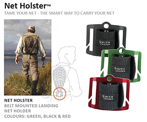 Smith Creek Net Holster, Belt-Mounted Landing Net Holder - color: Red