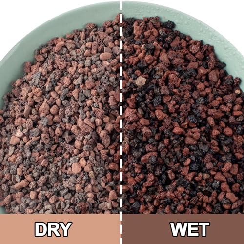 3lb Lava Rocks for Plants - Horticultural Volcanic Gravel for Drainage in Succulents, Bonsai, Terrariums and Landscaping - color: Mix Lava, size: 3lb