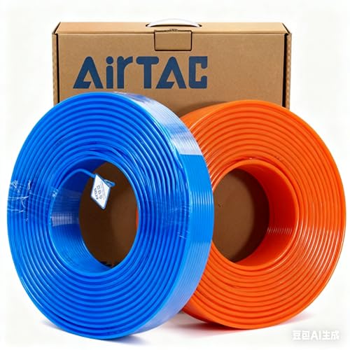 Pneumatic Tubing Air Line Pu Hose 10mm OD 6.5mm ID 100 Meters（328.08ft）Orange AirTac US98A100065100MGE - color: Orange, size: 10mm OD 6.5mm ID 328Ft/100Meters
