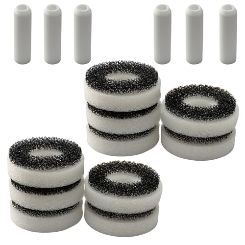 Compatiable Foam and Carbon Rings Set Replacement for All Biorb Aquariums, Carbon Filter* 10 Pack, Foam Filter*10 Pack, Air Stone*6 Pack - size: 26 PCS
