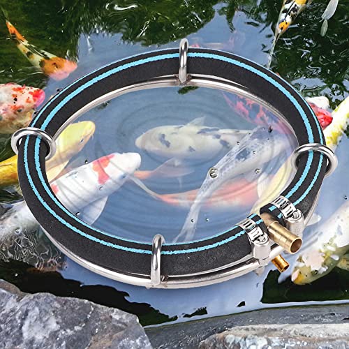 Pssopp Aquarium Round Air Bubble Diffuser, Fish Pond Oxygenation Bubbler Aquarium Aerator Bubble Stone Aquarium Air Stone Disc Fish Bubble Generator(Dia 25cm) - size: Dia 25cm