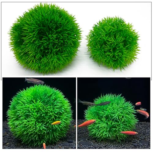 Fish Tank Aquatic Plant Artificial Plants s 6pcs Artificial Grass Green Plastic Aquarium Decorate Home Decor Faux Plant Aquarium Plastic Grass - size: 9x9cm