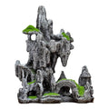 Aquarium Mountain View Ornaments, Large Fish Tank Rock Landscaping Decorations, Tree Hole Bridge Bridge Aquarium Decoration (6.69x3.54x8.26inch-L)