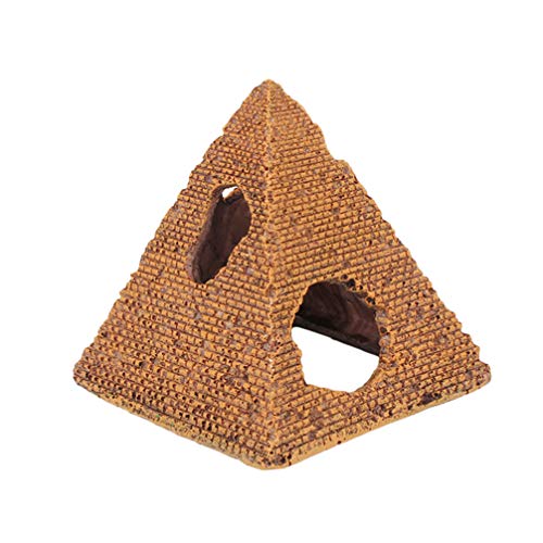 STOBOK Pyramid Accessories Embellishments Fish Tank Pyramid Prop Mini Aquarium Bridge Fish Tank Decor Fish Tank Ornament Fish Tank Props DIY Ornament Egyptian Decor Aquarium Fish Plant