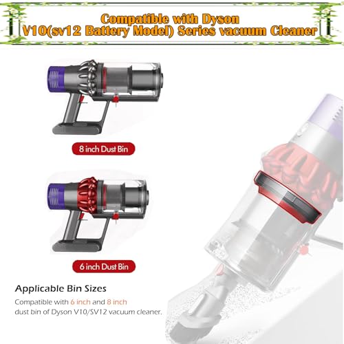 Dust Bin Sealing Ring Replacement Compatible with Dyson Cyclone V10 SV12, Dirt Cup Top Fixed Sealing Ring for Enhanced Vacuum Suction, Quick and Easy Installation with T8 Screwdriver- 969509-01 Part