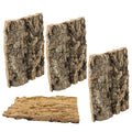 4Pcs Reptile Bark Decor Wood, Natural Cork Bark Tube Decor, Wood Bark Terrarium for Reptiles, Random Shape Random Size