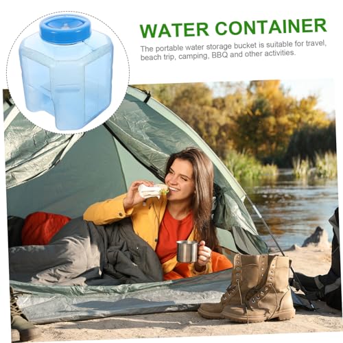 1pc Portable Water Storage Bucket Outdoor Camping Water Container Solid Handle for Hiking Fishing and Home Use Versatile Liquid Jug for Drinking