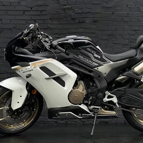 for 500SR VOOM 2024 500SR-VOOM Motorcycle Accessories Fuel Tank Protection Stickers Gas Tank Pad Anti Slip Decoration Decals Kits (Gray) - color: 500sr Voom Gray