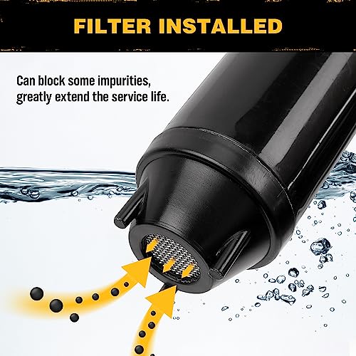 Portable Battery Powered Pump - Electric Fuel/Water Transfer Pump 2.4 GPM, Liquid Siphon Pump with Adjustable Flow Control, Gas Pump with Filter Design, Gas Can Pump Ideal - size: Portable Battery Powered Pump