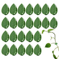 LUCKJUJU 40 Pcs Plant Climbing Wall Fixture Clips Self-Adhesive Hook Vines Traction Clips Invisible Holder Garden Green Leaf Simulation Self-Adhesive Hook Wire Fixing Supporting - color: 40Pcs-Leaf Shaped