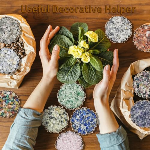 0.45 LB Polished Agate Stones Natural Decorative Rocks for Outdoor Decoration Home Decoration Fish Tank Vase Filler DIY Handmade Bamboo Succulents Cactus (Dongling Jade) - color: Dongling Jade