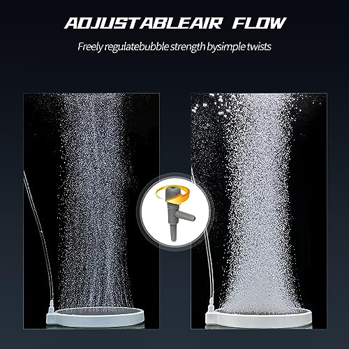 UPETTOOLS Aquarium Air Stone Fish Bubbler, Fish Tank Nano Airstone, Ultra-High Dissolved Oxygen Diffuser Bubbler, 3.2 Inch Oxygen Aerator Stone for 30 to 70 Gallon Tanks (Air Pumps not Included) - size: 3.2 inch for 30 to 70 gallon tanks