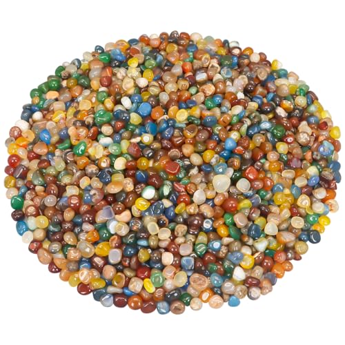 Aquarium Rocks,Landscaping Pebbles, River Rocks Decorative Ornamental Pebbles, DIY Smoothed Rocks for Potted Plant Resin Art Vase Fillers Aquarium Gravel Rocks (Colorful, 5 Pounds) - color: Colorful, size: 5 Pounds