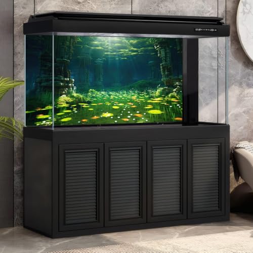 Under The Sea Aquarium Background Underwater Cave Ruins Fish Tank Background Aquatic Seagrass Coral Reefs Submerged Rock Column Terrarium Backgrounds Underwater City Reptile Backgrounds 24x12in - color: Blue_Green, size: 24(W)x12(H)in
