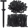 OIIKI 120 Pack Cable Zip Ties, 3.5 Inch Nylon Push Mount Self Locking Cable Ties, Heavy Duty Automotive Zipper Clips for Car Repair Indoor Wire Tying-Black