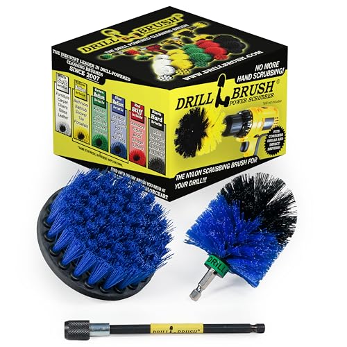 Boat Cleaning Tool Set - Boat Accessories - Aquatic Cleaning Supplies - Hull Cleaner Brush Heads - Barnacle Removing Brush Set - Fish Tank Restoration Brush - Boat Deck Cleaning Tools - Medium Stiff - color: Blue