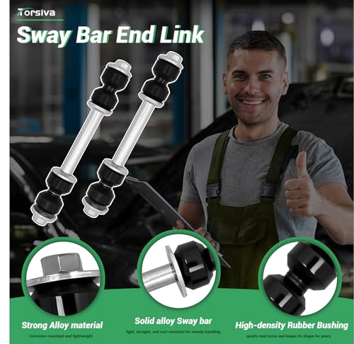 2PCS Front Sway Bar End Links for Ford 1997 1998 1999 2000 2001 2002 Expedition, 1997-2003 LOBO/F-150, 97-1999 F-250, 2004 F-150 Heritage, for Lincoln 02-03 Blackwood, 98-02 Navigator K8772 - size: K8772 X2