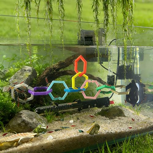 Aquarium Shrimp Climbing Toys & Resting Hammocks - Betta Fish Enrichment Toys, Suction-Cup for Small Freshwater Shrimp & Snails, Shrimp Tank Decoration Accessories