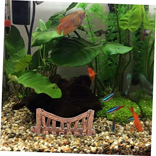 Milisten 2pcs Fish Tank Bridge Decor Aquatic Ornament for Aquarium Landscaping Durable and Easy to Care for Fish and Reptile Habitats Creates Vibrant Underwater Environments