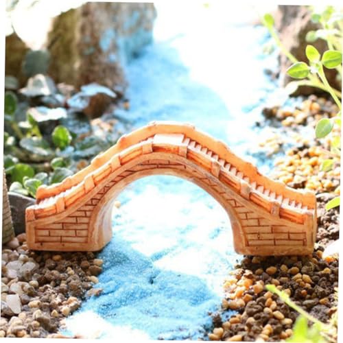 2pcs Resin Arch Bridge Ornaments Miniature Garden Landscape Bridge Decor for Aquarium Supplies