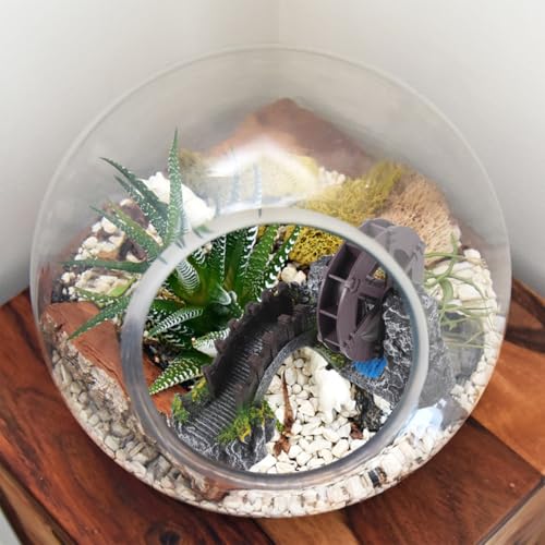 KESYOO Solar-Powered Windmill Water Wheel Oxygen Pump for Fish Tank Garden Decor
