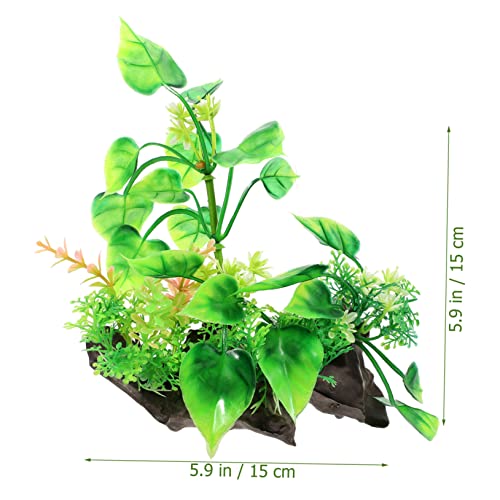 SUPVOX Desktop Aquarium Grass Decorative Plant Compact Fish Tank Grass Artificial Aquarium Decor for Fish Tank Landscaping for