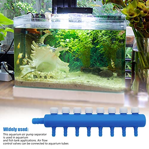 Fish Tank Air Valve – Multi Way Air Flow Controller, Aquarium Airline Tube Splitter | Adjustable Tube Joiner Systems For Aquascapings, Bubble Stones, Tank Filters, Aeration Lines And Water Systems - color: 8 heads
