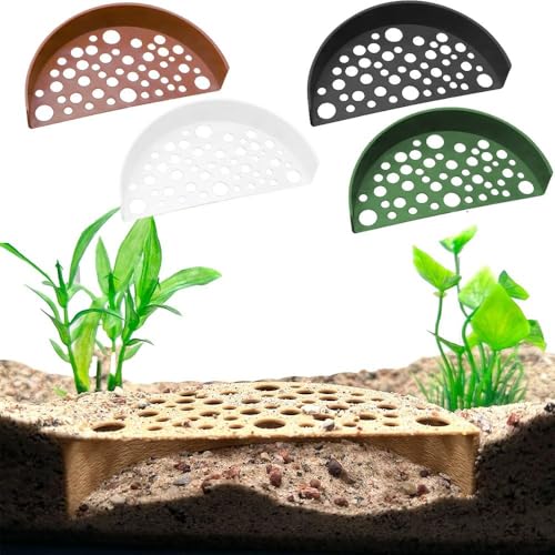 Shrimp Breeding Protector Plastic Small Aquaculture Shrimp Cave Exquisite Pet Supplies Aquarium Tank Cave(Black)