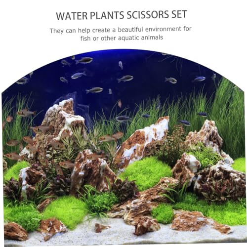 Happyyami 3pcs Set Fish Tank Cleaning Tool Aquarium Tools Kits Aquatic Plants Aquascaping Tools Aquarium Spatula Tool Water Plants Kit Water Plants Kit