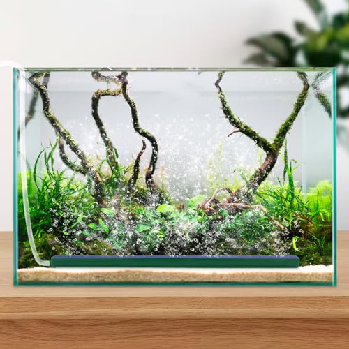 WishLotus Fish Tank Air Bubbler, 2 PCS Durable Long Strip Aquarium Bubbler Stone Bar 10 Inch Aquarium Air Stones Bubbler Wall Air Stone Tube for Fish Tank Air Pump Aquarium Accessories (A, 10 Inch) - size: 10 Inch