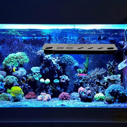 FRCOLOR Aquarium Tool Holder Organizer Rust-Proof Black Stainless Steel Rack for Fish Tank Tweezers Aquascaping Maintenance