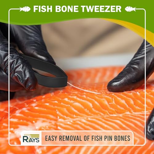 Fish Bone Pliers/Tweezers – Ergonomic Non-Slip Grip, Food-Grade Stainless Steel Deboner | Pin Bone Remover for Salmon, Trout & All Fish - color: Fish Bone Pliers/Tweezers Set