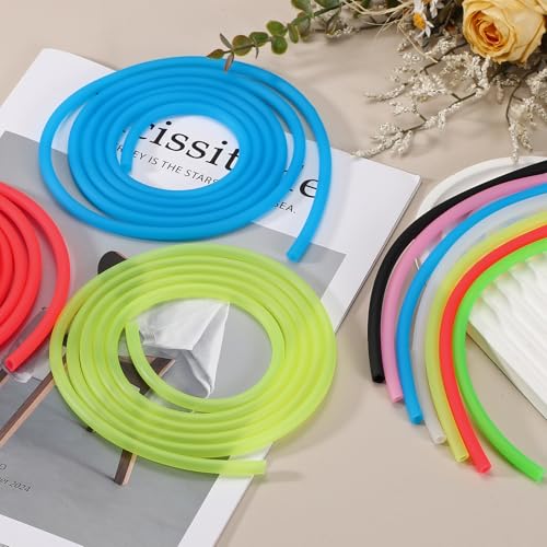 Aquarium Airline Tubing, 5/32"(4mm) ID x 1/4"(6mm) OD 4.9ft PVC Flexible Tube, (2Pcs, White), Intended for Fish Tank Air Pump/Aquarium/Garden/Terrarium Pond - color: White