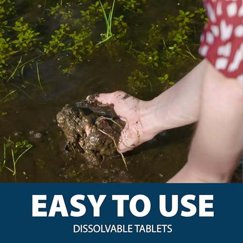 Airmax MuckAway, Natural Pond Muck Remover, Cleans & Clears Away Muck & Sludge, Easy to Use Bacteria & Enzyme Tablets, Safe for the Environment, Treats 1,500 Sq Ft, 6 Month Supply, 16 Scoops, 8 lbs - size: 16 Scoops