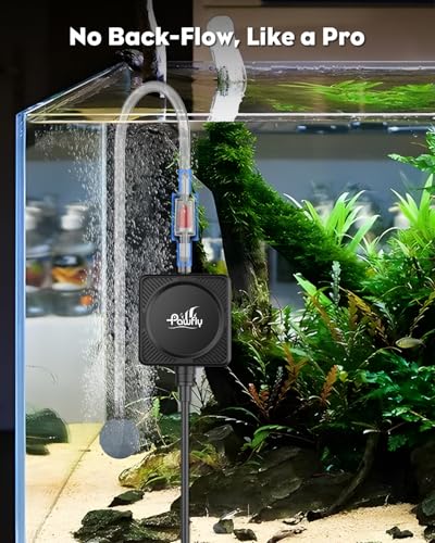 Pawfly Nano Silent Aquarium Air Pump, Mini Bubbler with Accessories, 1.3 W Portable Oxygen Aerator for 1-15 Gallon Fish Tanks, 450 mL/min - size: Air Pump Set