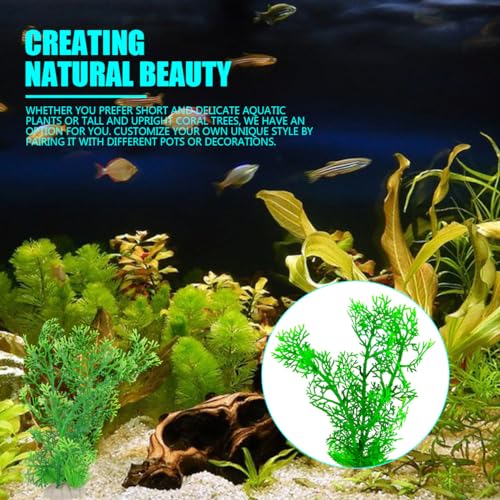 2Pcs Coral Decorations Artificial Aquarium Plants Artificial Aquarium Coral Tree for Tank Aquarium Decorations