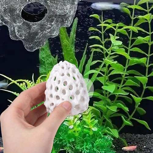 Shrimp Dome Hide, Shrimp Tank Accessories, Shrimps Hides for Aquarium, Gray ABS Shrimps Cave with Suction Cup, Fish Tank Decor for Small Fish Guppy Hiding Resting