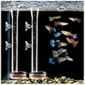 8 Pcs Shrimp Feeding Tube and Dish Fish Feeder Tube Tray for Plant Holder for Aquarium Fiberglass Fish Tank Feeding Tray (8inch)